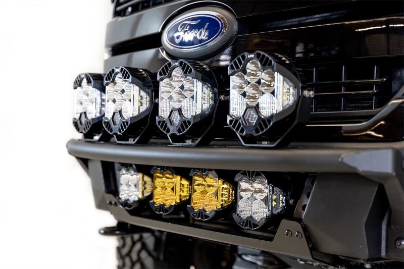 Ford F-150 Raptor Front Bumper - Addictive Desert Designs - ADD PRO Bolt-On Light Hoop - Hammer Black - `18-`20